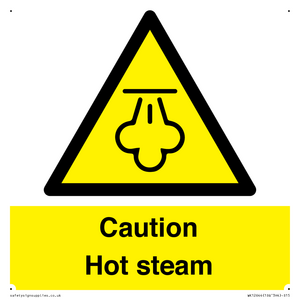 Caution Hot steam